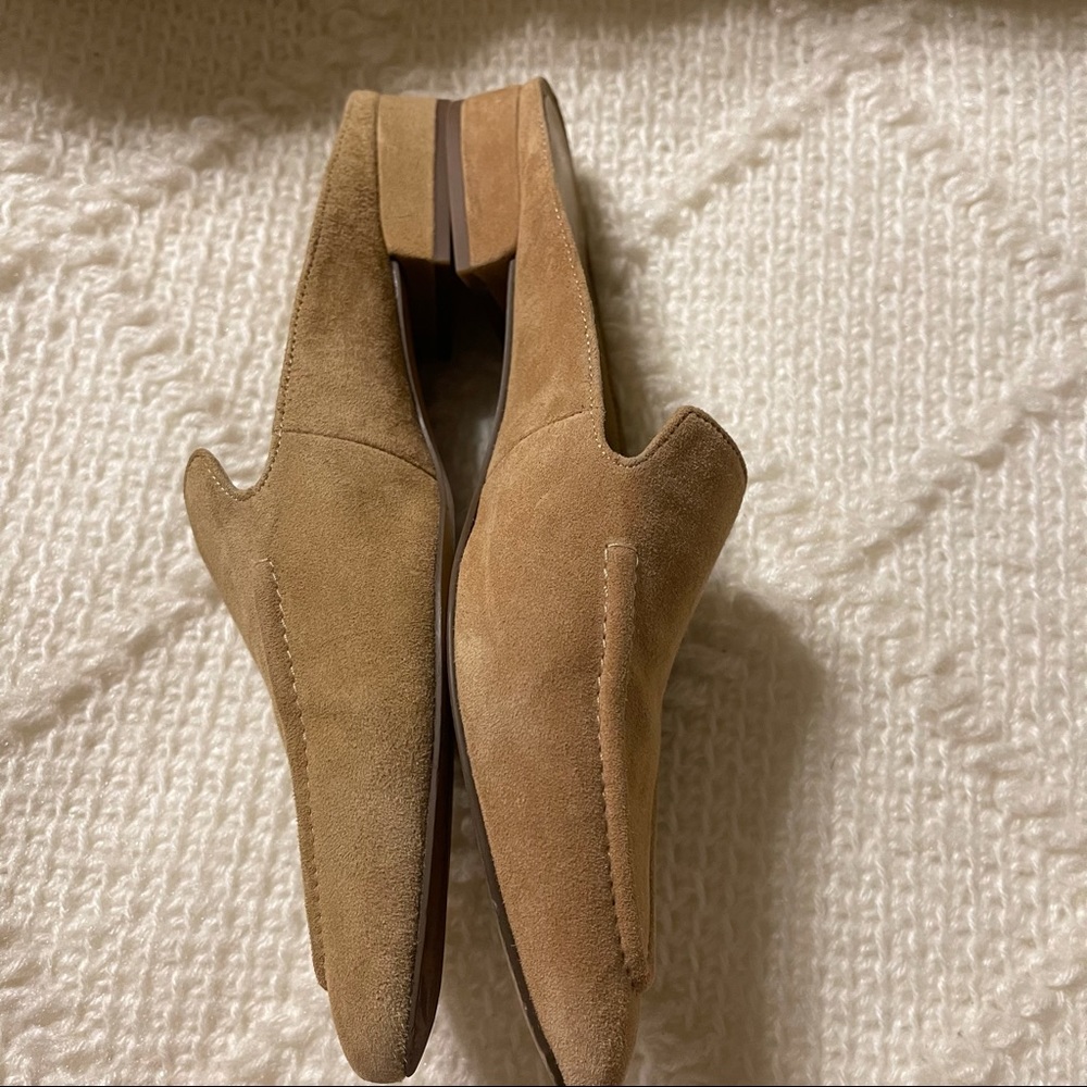 Women’s Suede Slip-On Mules in Beige - Picture 4 of 8